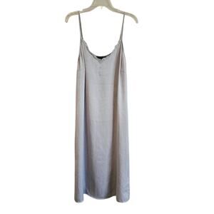 JW style satin slip midi dress size large
